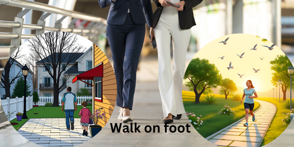 walk from your home to the office-save money